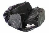 Dark Purple Cubic Fluorite Crystal Cluster - China #163550-2